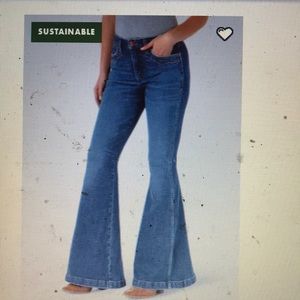 Wrangler retro high rise flare 29 x 36 long tall EUC